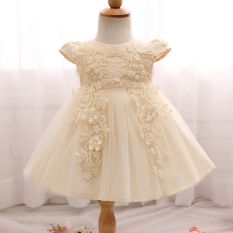 Foreign Trade Hot New Baby Baby Dress, Flower Child Skirt Inlaid Bead Princess Dress Skirt Can Wholesale - MRSLM