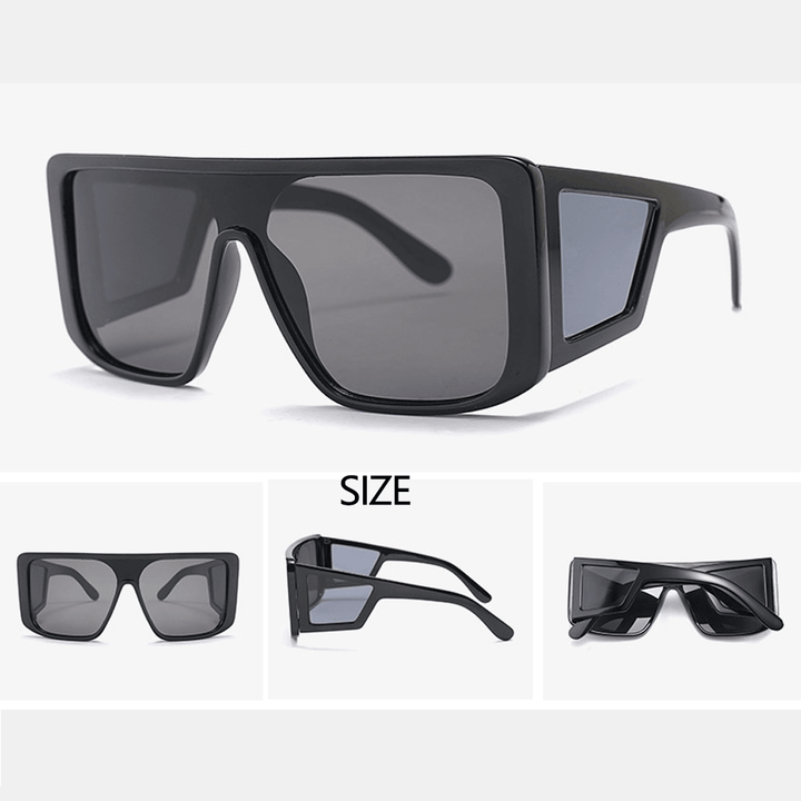 Men Full-Frame One-Piece Lens Windproof UV Protection Fashion Sunglasses