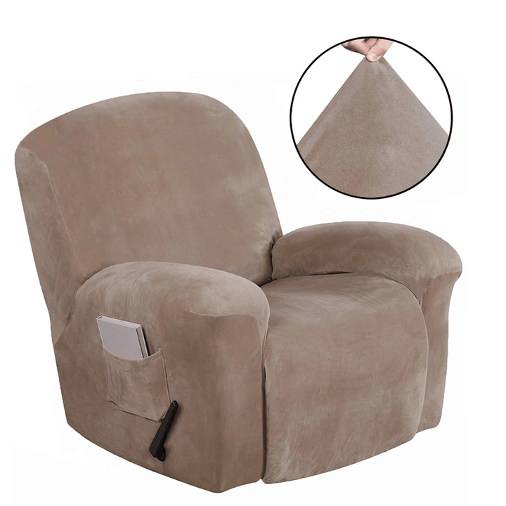 Recliner Cover Non Slip Stretch Suede Couch Armchair Chair Covers Protector