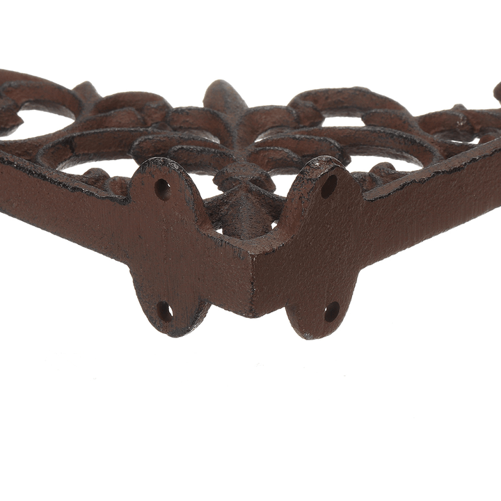 Retro Industrial Cast Iron Shelf Bracket Wall Mounted Shelf Supporter Garden