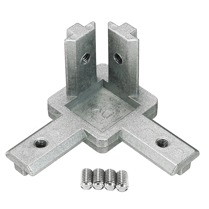 Suleve‚Ñ¢ CJ40 T Slot 3 Way 90 Degree inside Corner Connector Joint Bracket for 4040 Series Aluminum Profile