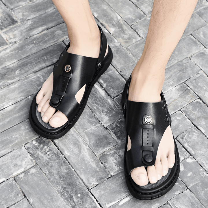 Men Two-Ways Soft Breathable Non-Slip Casual Outdoor Sandals