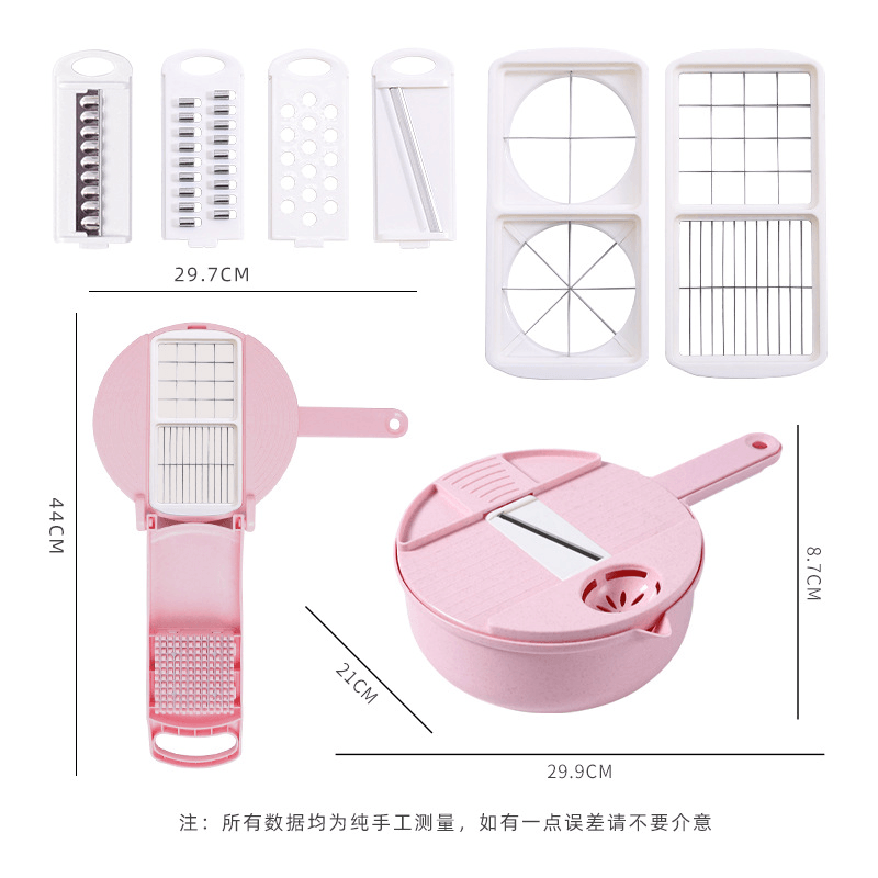 9 in 1 Multifunctional Easy Food Chopper Cutter Vegetable Cutter Blender Chopper Slicer - MRSLM