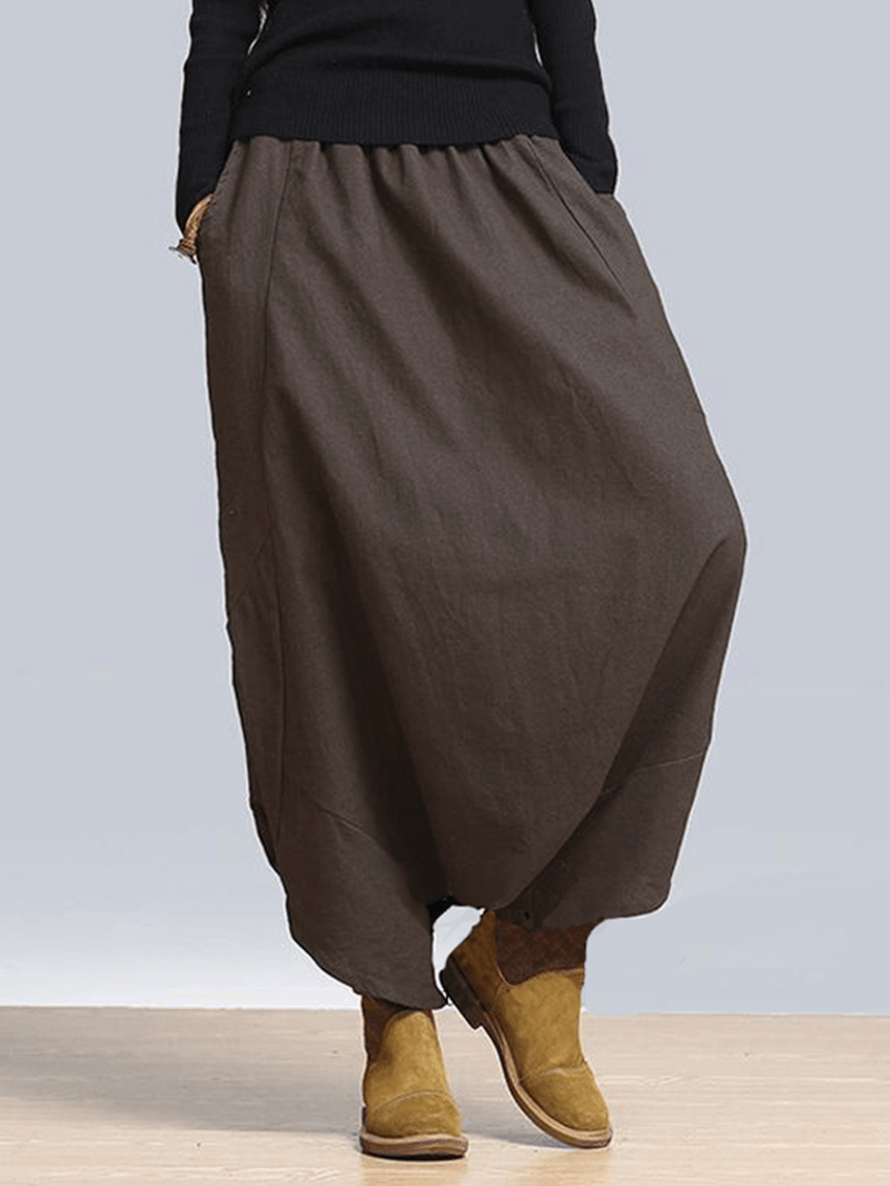 Women Elastic High Waist Street Harem Pants - MRSLM