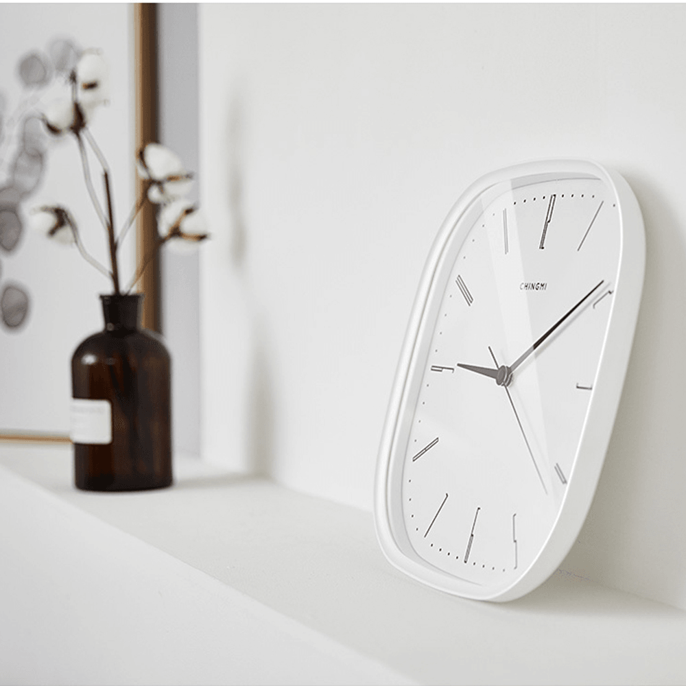 Chingmi Wall Clock Ultra Slient Precise Simple Design Style White Clock Home Decor from Xiaomi Youpin