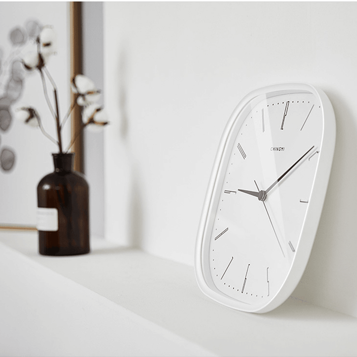 Chingmi Wall Clock Ultra Slient Precise Simple Design Style White Clock Home Decor from Xiaomi Youpin