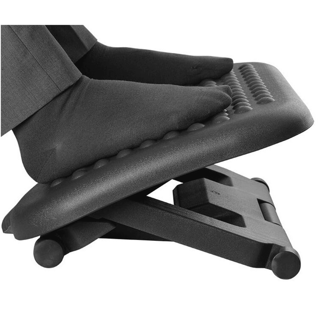 Adjustable Tilting Footrest under Desk Ergonomic Office Foot Rest Pad Footstool Foot Pegs