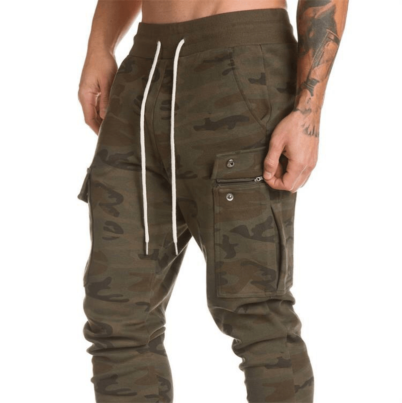 Sports Casual Pants Camouflage Fitness Training Slim