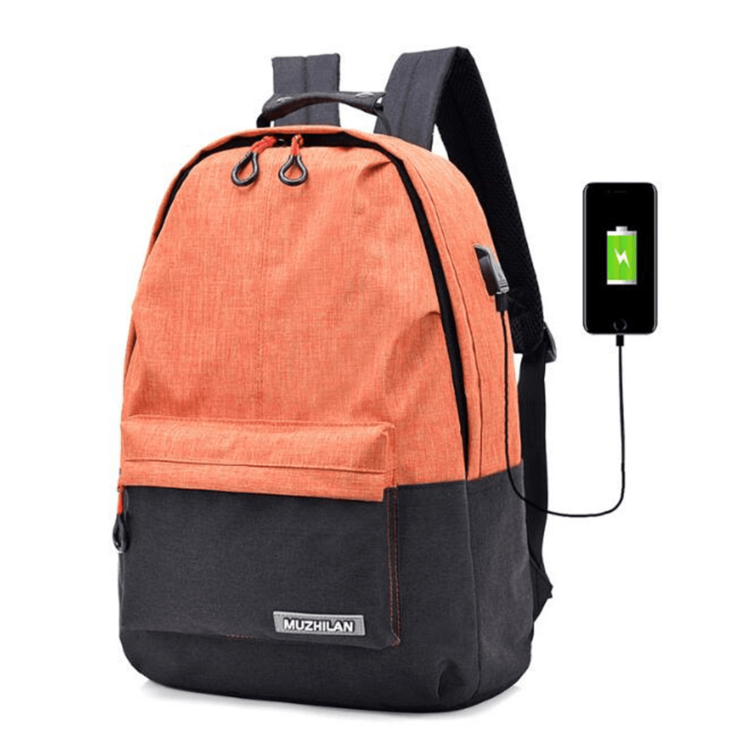 25L Outdoor USB Anti-Theft Laptop Backpack Travel Business School Bag Rucksack - MRSLM