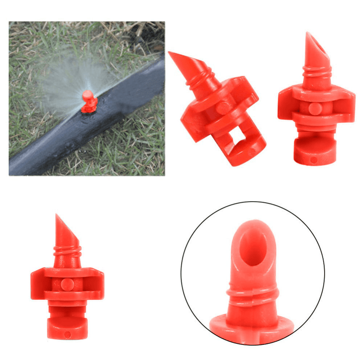 30Pcs Micro Garden Lawn Water Spray Misting Nozzle Sprinkler Supply Refraction Atomized Sprinkle Plastic 360 Degree Refractive Sprinkler Atomization Sprayer Garden Micro Irrigation Greenhouse Watering