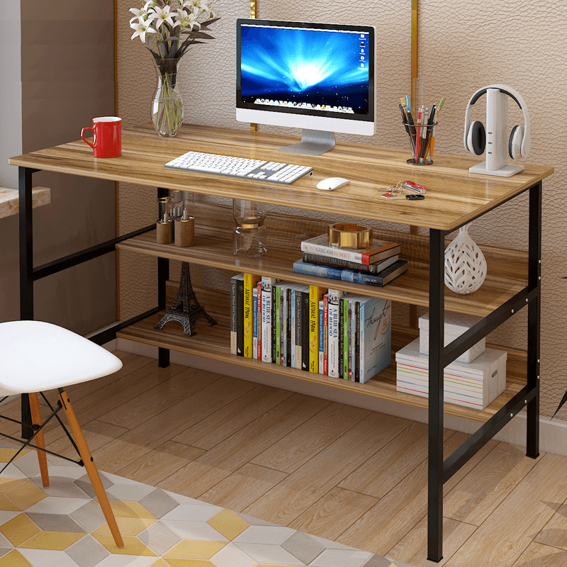 120X45X73Cm Laptop Computer Desk Study Table Storage Home Office Workstation Kit