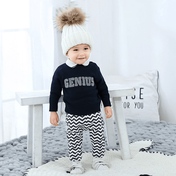 [Retail Not Less than 59] Baby Sweater Spring and Autumn Pullover Sweater Baby Top Spring Baby Clothing