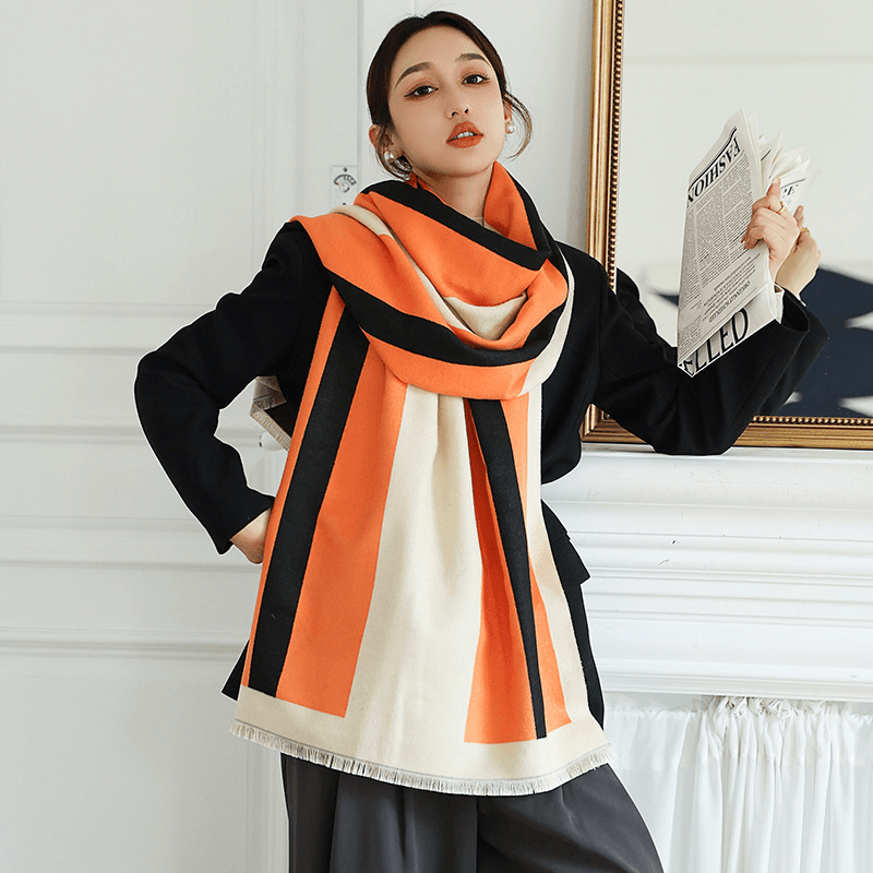 Star Thick Warmth Cashmere Korean Spring and Autumn Ladies Scarf