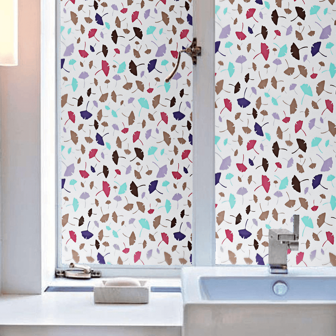 3D PVC Waterproof Glass Sticker UV Blocking Window Film Decor Privacy Static Cling for Bath Decor