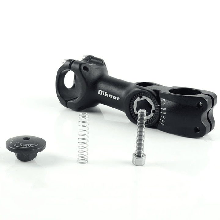 Qikour 25.4/31.8Mm 60¬∞ Adjustable Bike Stem Riser Road Mountain Bicycle Cycling Accessories