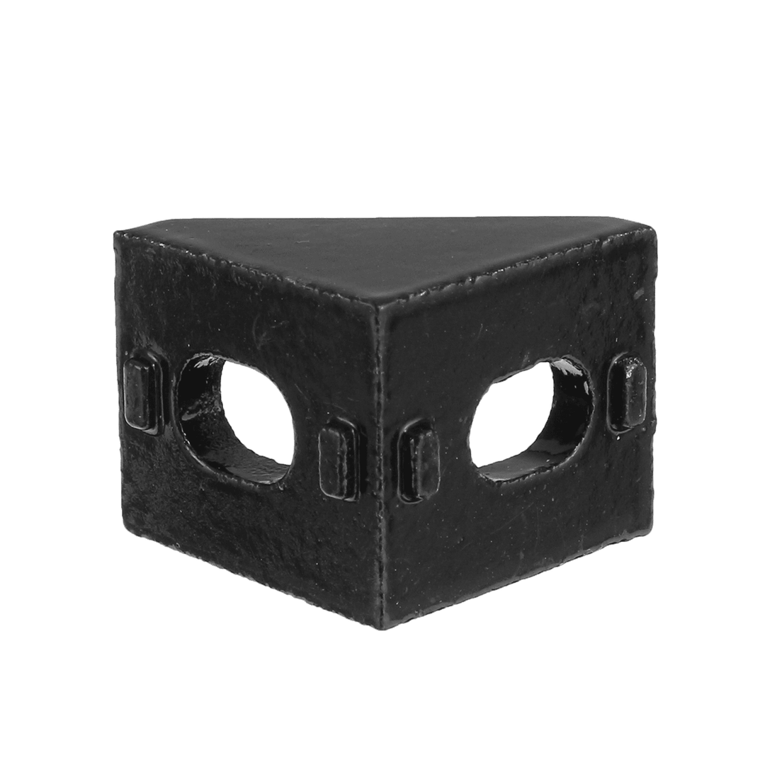 Suleve‚Ñ¢ AJ20 10Pcs 2020 Black Aluminium Angle Corner Joint 2020 Series Aluminum Extrusion 20X20Mm Right Angle Bracket Furniture Fittings