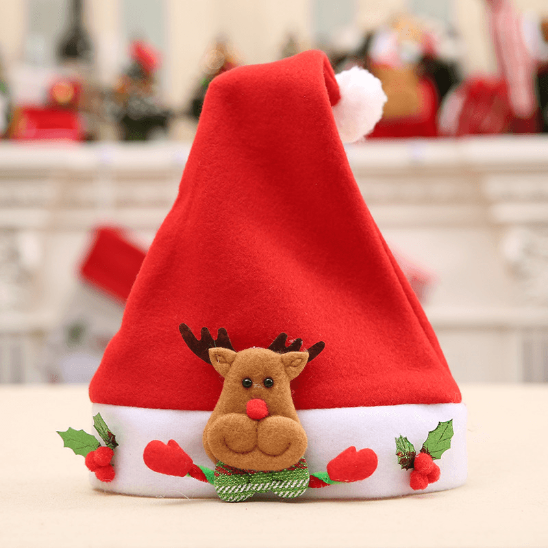 Lovely Children Baby Christmas Santa Claus Hat Santa Claus Elk Snowman Festival Party Xmas Decoration