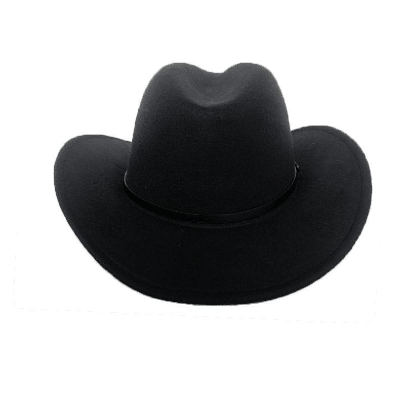 Punk Style Cowboy Hats and Felt for Men and Women