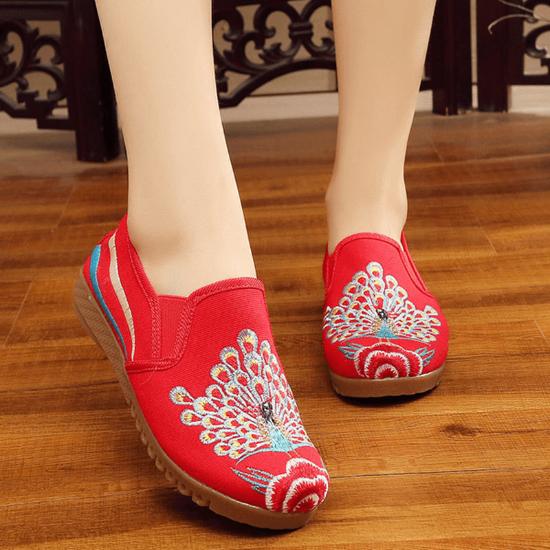 Women Loafers Flower Slip on Comfy Flat Casual Shoes - MRSLM