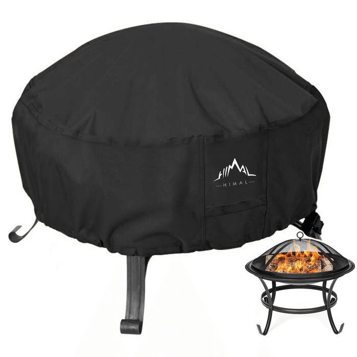 38X20" Patio Fire Pit Cover Waterproof Gas Grill BBQ Cover 420D Storage Bag