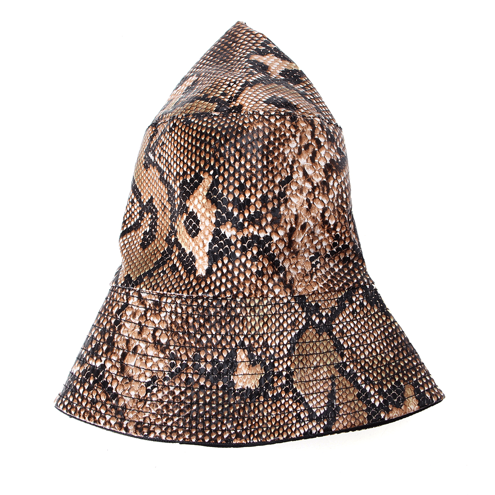 Unisex Snake Pattern Bucket Hat Double-Sided Bucket Hat Wearable Sun Shade Fisherman Hat