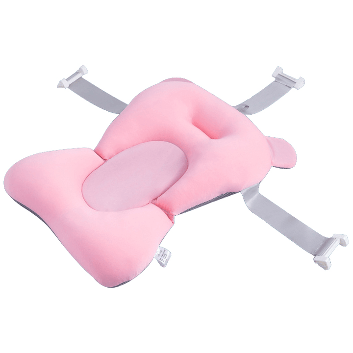 Baby Bath Anti-Slip Tub Pad Air Cushion Floating Soft Seat for Infant Born Anti-Slip Bath Tub Pillow