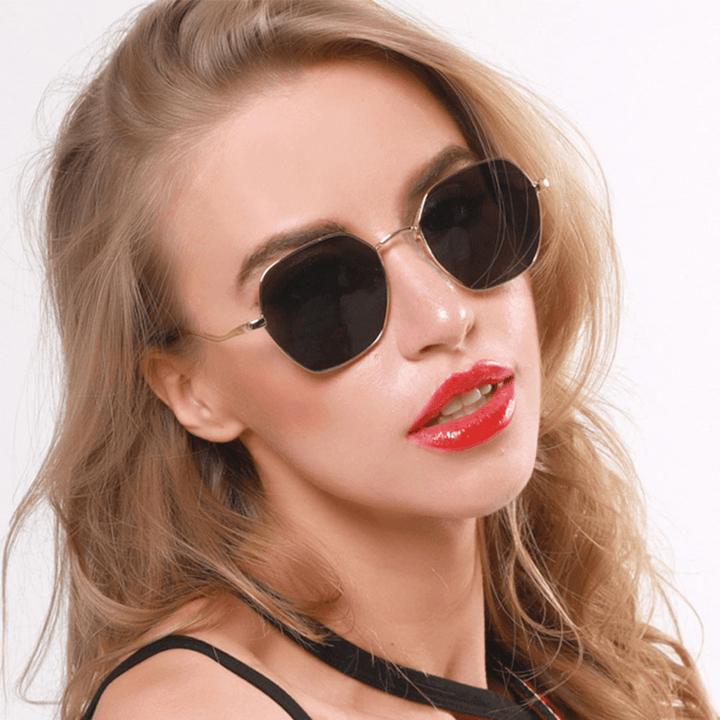 Women Irregular Shape Polygon UV Protection Fashion Sunglasses