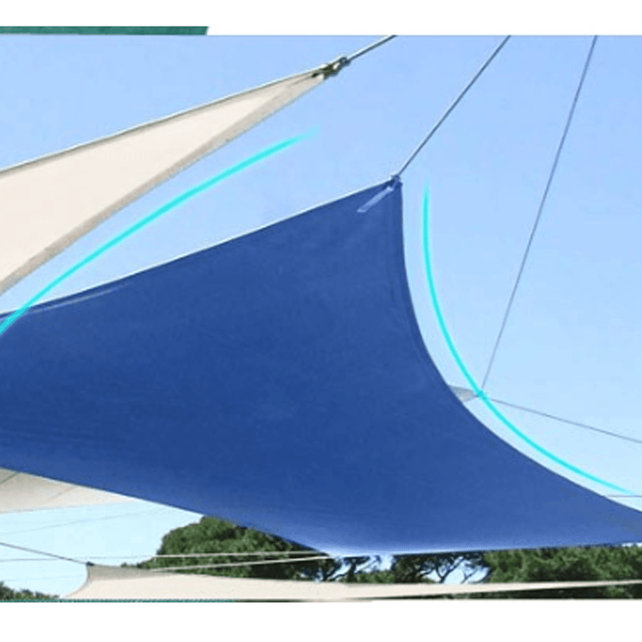 Sun Shade Sail Waterproof 420D Oxford Polyester Canopy Cover Awning Outdoor Garden Protection