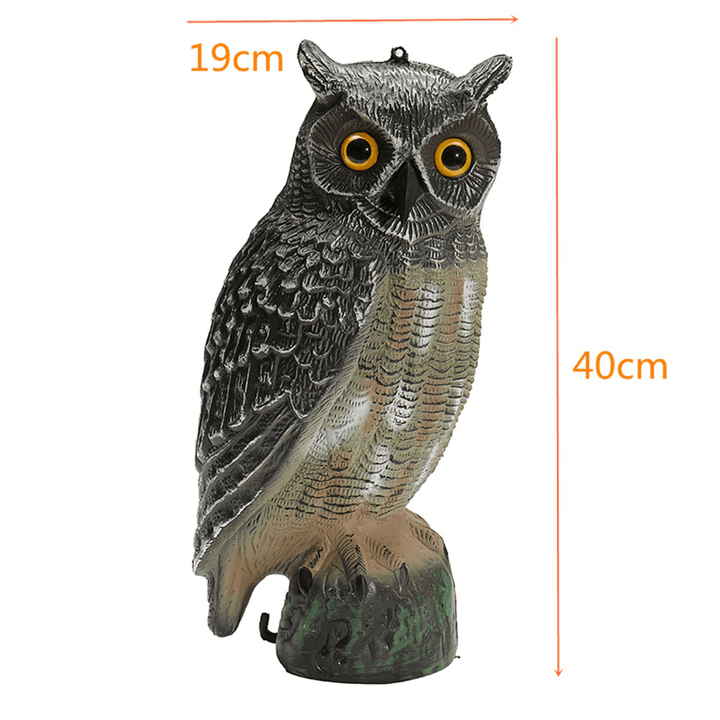 Outdoor Hunting Large Realistic Owl Decoy Straight Head Pest Control Crow Garden Yards Scarer Scarecrow Pest Decorations