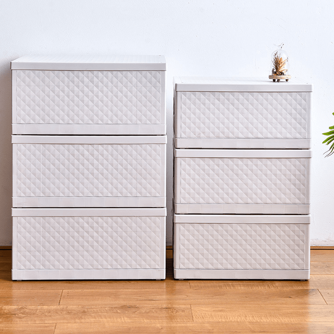 Foldable Wardrobe Storage Box Multi-Purpose Home Office Car Storage Case Bedside End Table Nightstand Toys Clothes Storage Cabinet