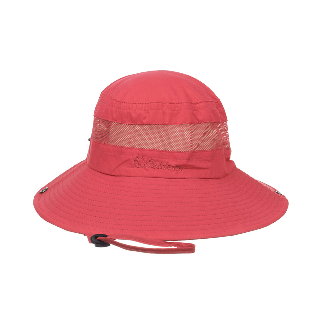 Mesh Breathable Solid Color Sunscreen Fisherman Hat Basin Hat