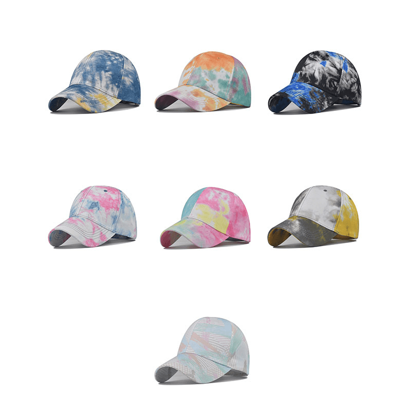 Tie-Dyed Cotton Men'S and Women'S Baseball Caps