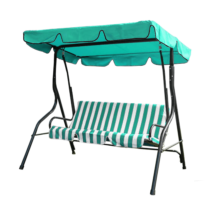 3 Seater Hammock Swing Canopy Sunshade Waterproof Garden Chair Top Cover Patio