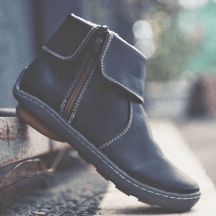 Women Slip Resistant Comfy Casual Ankle Short Boots