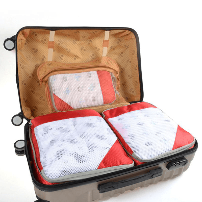 3Pcs/Set IPREE Colourful Waterproof Travel Camping Clothes Storage Bag Wardrobe Luggage Cube Container Organizer