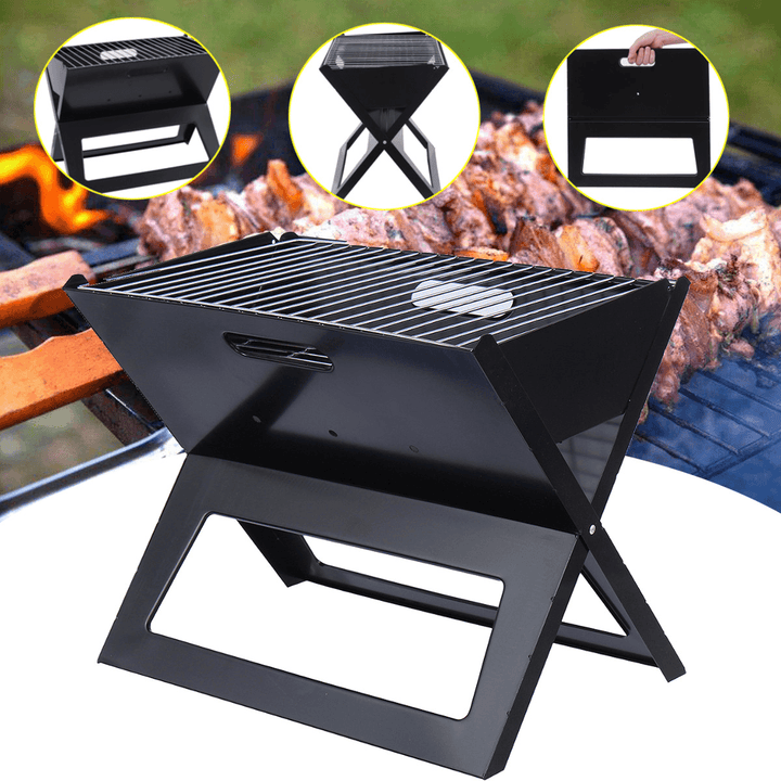 3-5 People Outdoor Portable Folding Barbecue BBQ Grill Charcoal Cooking Stove Camping Picnic