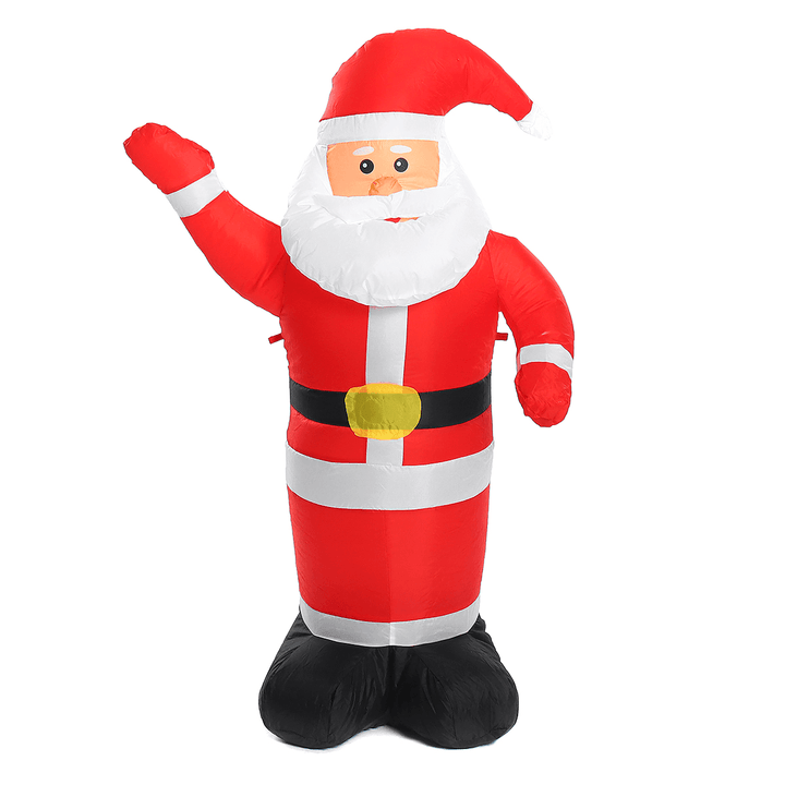 1.2M Christmas Decor Luminous Inflatable Waving Santa Claus Lights for Home Garden Outdoor Christmas Decoration