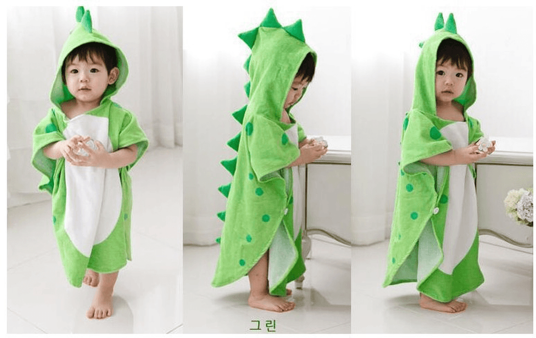 Infant Cotton Absorbent and Breathable Cartoon Bathrobe - MRSLM