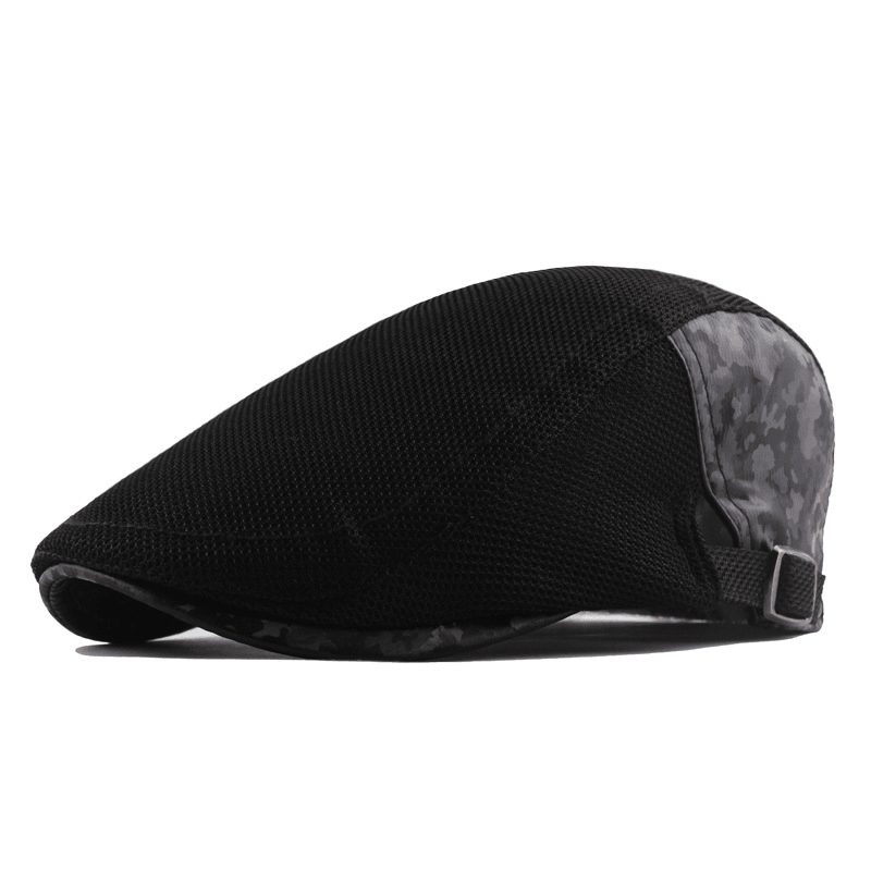 Spring and Summer Hollow Mesh Beret Men