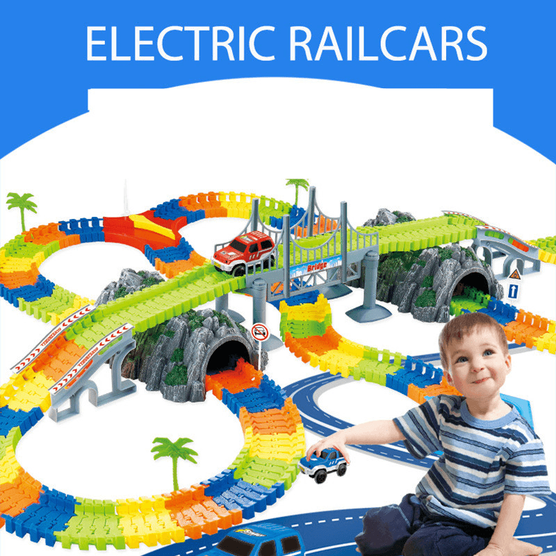 Children'S Electric Track DIY Assembling Toys