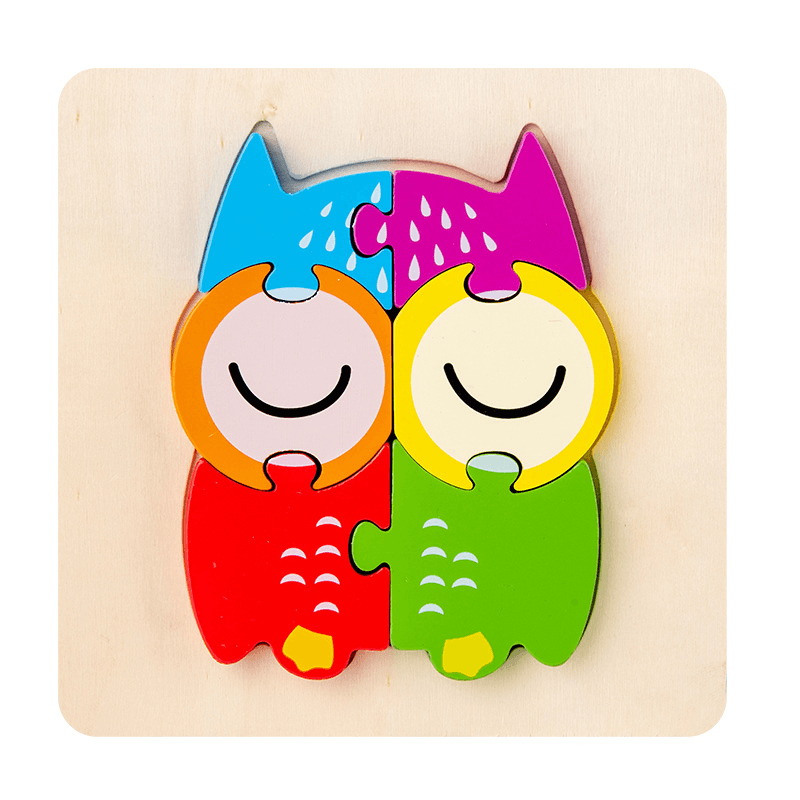 Creative Children'S Wooden Thickened Jigsaw Puzzle Toy