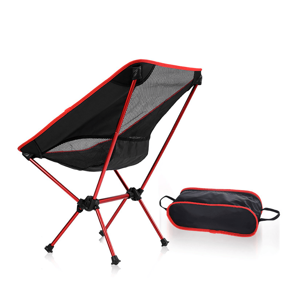 Folding Chair Portable Aluminum Moon Chair Leisure Folding Chair Outdoor Beach Outdoor Fishing Camping Barbecue Picnic Beach Load 150Kg