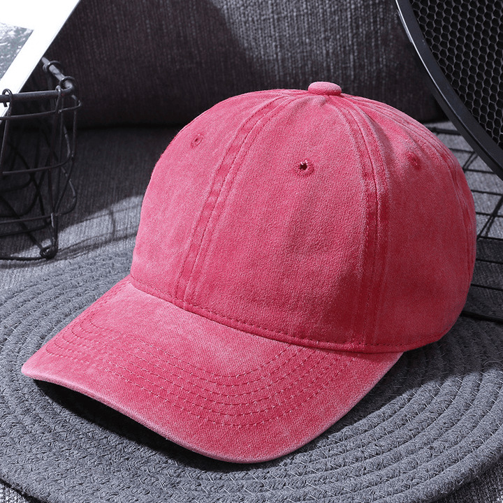 Washed Baseball Caps for Men and Women Outdoor Distressed Sun Hats Simple Caps