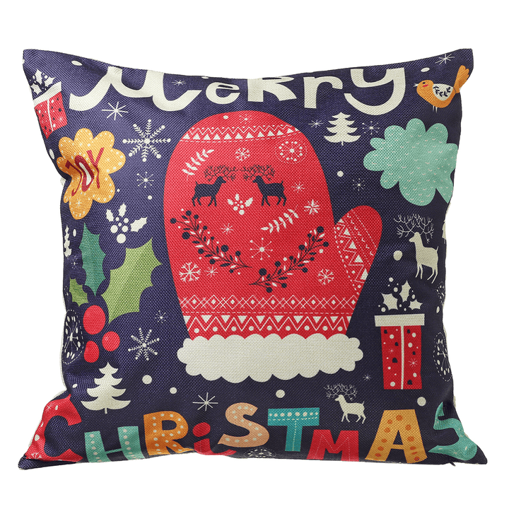 45*45Cm Christmas Cushion Cover Decorative Sofa Pillow Cover Case Seat Car Home Decor Throw Pillowcase for Home 2020 Christmas Decoration - MRSLM