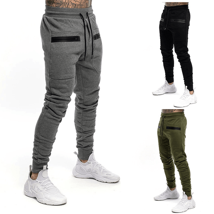 Drawstring Elastic Fashion Casual Sports Trousers