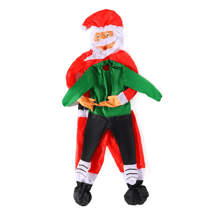 Christmas Adult Inflatable Santa Claus Funny Clothing Props Costume Adult Funny Blow up Suit Party Fancy Dress Unisex Costume for Women Men