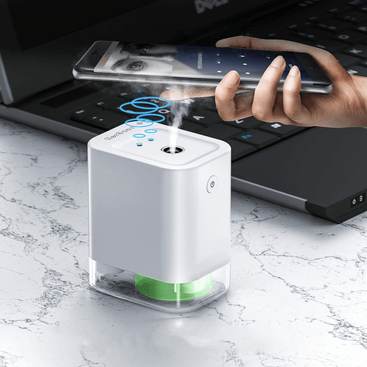 45Ml Automatic IR Induction Alcohol Sterilization Nebulizer Touchless Hand Sanitizer Dispenser Spraying USB Charging Portable Sterilizer Atomizer for Home Restaurant School Hotel Company