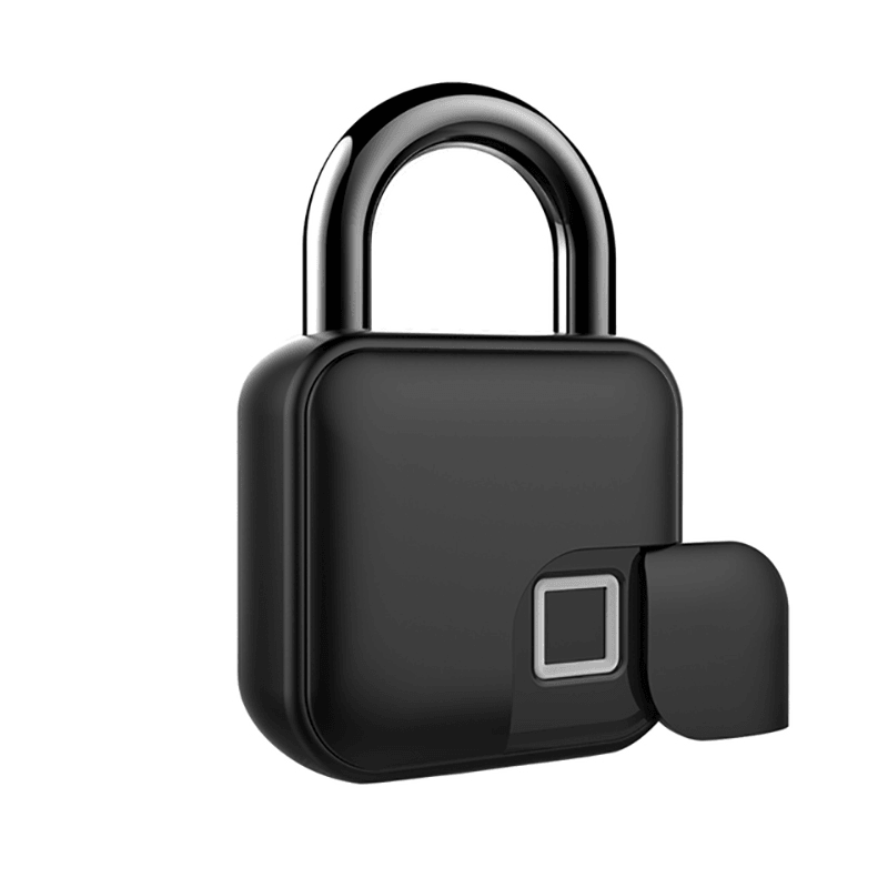 Tuya Fingerprint Padlock Bluetooth USB Rechargeable Lock Mobile APP Unlock Smart Padlock with Keyless Biometric Water Resistant Door Lock for Gym Sports Bike School Fence Storage