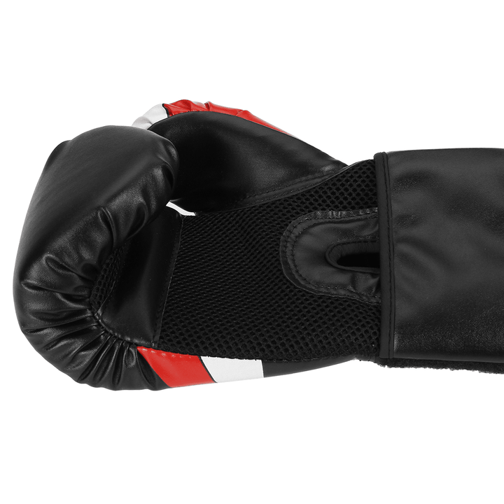 1 Pair Red/Black Adult Boxing Gloves Professional Sandbag Liner Gloves Kickboxing Gloves Men Women Boxing Training Fighting Tool