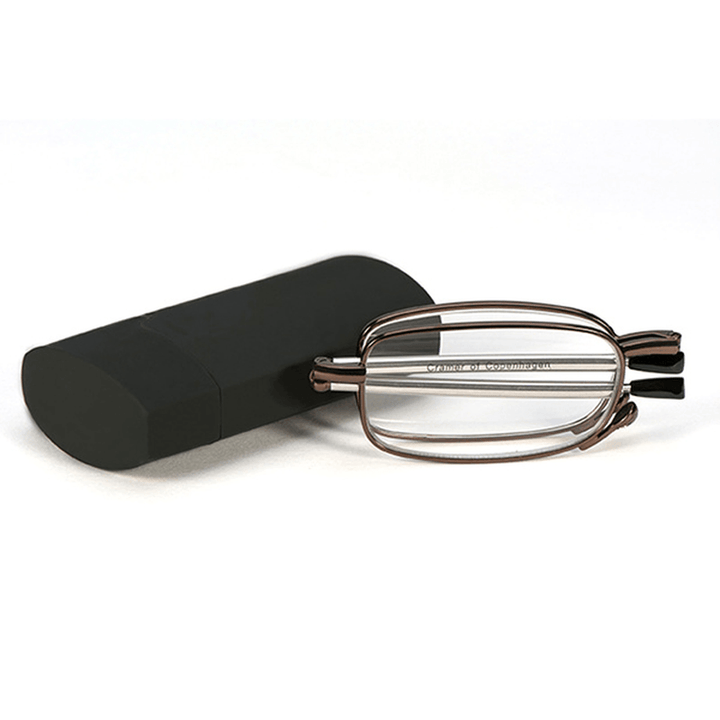 Men Women Foldable Reading Glasses with Glasses Case Presbyopic Glasses